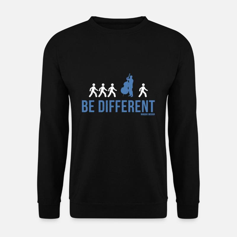 Kontrabassspieler Kontrabassist Lustig Spruch Witz - Unisex Pullover - Schwarz