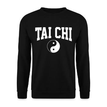 Tai chi - Unisex Sweatshirt - black - Front - Alina (178cm) & Michal (187cm)