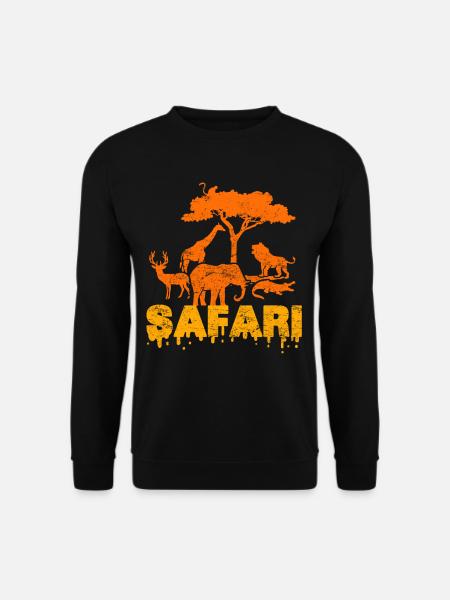 Safari-Tour - Unisex Pullover - Schwarz