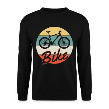 Cycling - Unisex Sweatshirt - black - Front - Alina (178cm) & Michal (187cm)