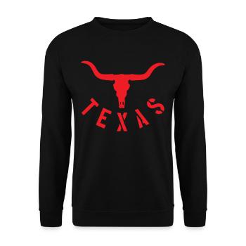 Texas - Unisex Pullover - Schwarz - Vorne - Alina (178cm) & Michal (187cm)