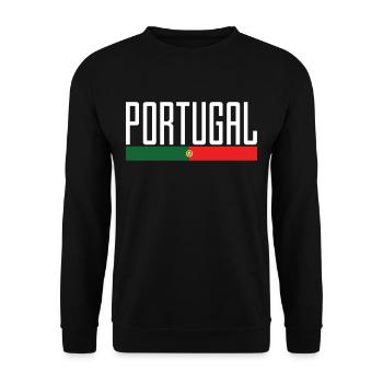 Portugal - Sweat-shirt Unisexe - noir - Devant - Alina (178cm) & Michal (187cm)