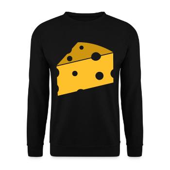 Cheese - Unisex Sweatshirt - black - Front - Alina (178cm) & Michal (187cm)