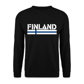 Finlande - Sweat-shirt Unisexe - noir - Devant - Alina (178cm) & Michal (187cm)
