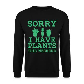 Jardinage Proverbe - Sweat-shirt Unisexe - noir - Devant - Alina (178cm) & Michal (187cm)