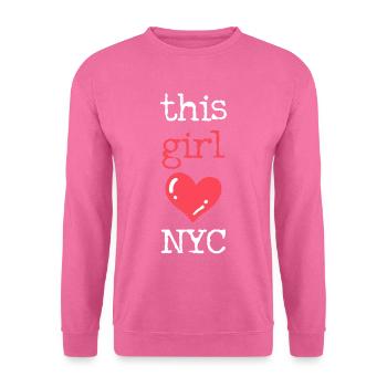 New York - Unisex Pullover - Pink - Vorne