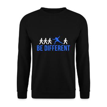 Fencing Fencer Funny Sport Saying Logo Gift - Unisex Sweatshirt - black - Front - Alina (178cm) & Michal (187cm)