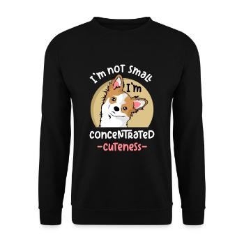 Chihuahua love owner miss lovers sweetie - Unisex Sweatshirt - black - Front - Alina (178cm) & Michal (187cm)