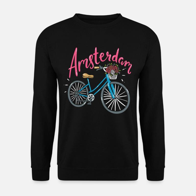 Amsterdam Niederlande - Unisex Pullover - Schwarz