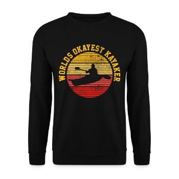 Kajakfahren - Unisex Pullover - Schwarz - Vorne - Alina (178cm) & Michal (187cm)