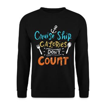 Kreuzfahrtschiff Vintage - Unisex Pullover - Schwarz - Vorne - Alina (178cm) & Michal (187cm)