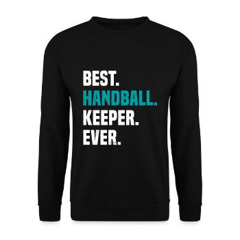 Gardien Gardien Gardien Club de Handball Lustig - Sweat-shirt Unisexe - noir - Devant - Alina (178cm) & Michal (187cm)