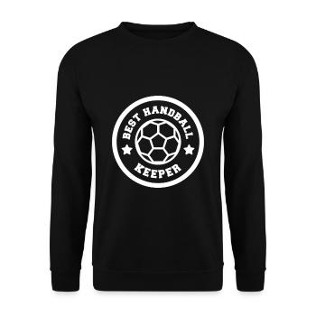 Gardien Gardien Gardien Club de Handball Lustig - Sweat-shirt Unisexe - noir - Devant - Alina (178cm) & Michal (187cm)