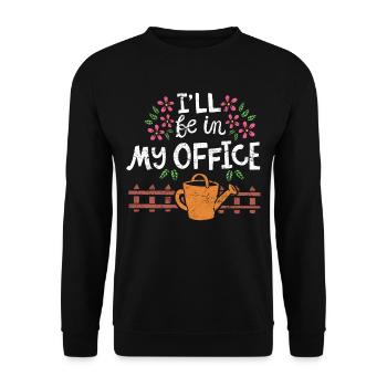 Gartenarbeit - Unisex Pullover - Schwarz - Vorne - Alina (178cm) & Michal (187cm)
