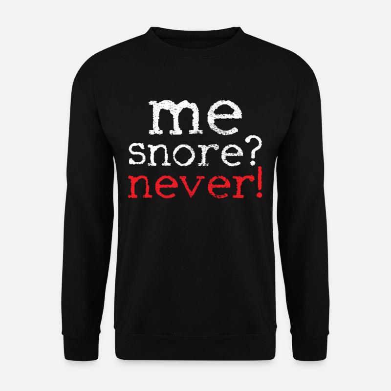 snoring - Unisex Sweatshirt - black