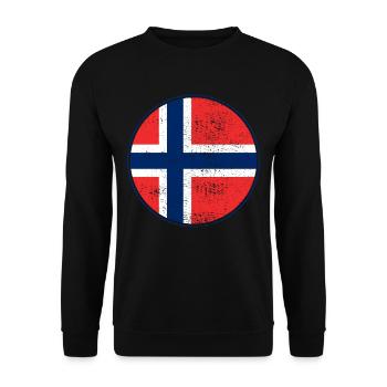 Norway - Unisex Sweatshirt - black - Front - Alina (178cm) & Michal (187cm)