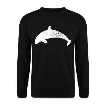 Orca - Sweat-shirt Unisexe - noir - Devant - Alina (178cm) & Michal (187cm)