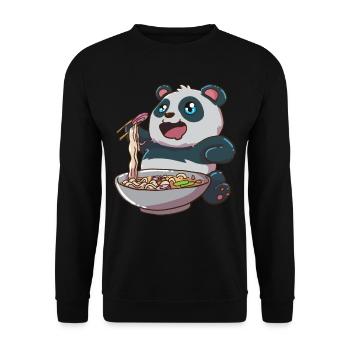 Ramen Pandabär - Sweat-shirt Unisexe - noir - Devant - Alina (178cm) & Michal (187cm)