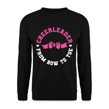 Cheerleading - Unisex Sweatshirt - black - Front - Alina (178cm) & Michal (187cm)