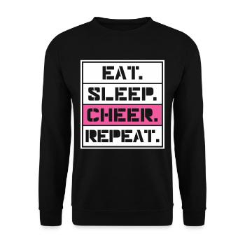 Cheerleading - Unisex Sweatshirt - black - Front - Alina (178cm) & Michal (187cm)