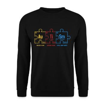 Autismus - Unisex Pullover - Schwarz - Vorne - Alina (178cm) & Michal (187cm)