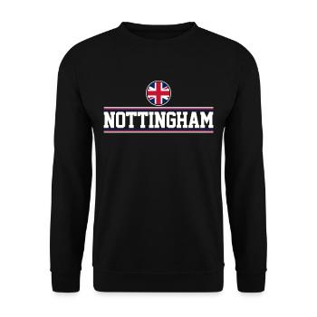 Nottingham - Sweat-shirt Unisexe - noir - Devant - Alina (178cm) & Michal (187cm)