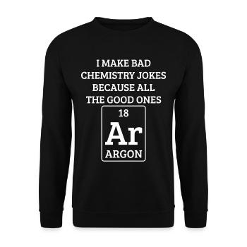 Chemie - Unisex Pullover - Schwarz - Vorne - Alina (178cm) & Michal (187cm)