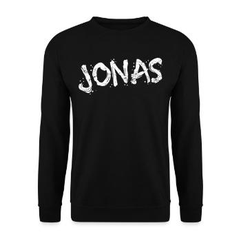 Jonah - Unisex Sweatshirt - black - Front - Alina (178cm) & Michal (187cm)