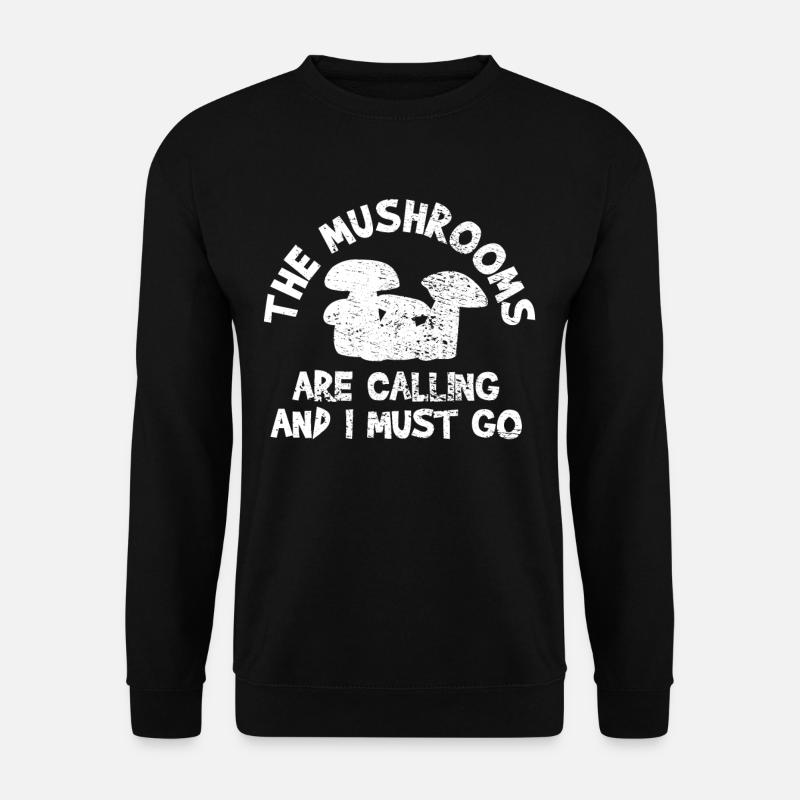 Pilze - Unisex Pullover - Schwarz