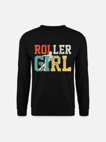 Roller skating girl - Unisex Sweatshirt - black