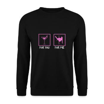 Pole Dance Witz Stangentanz Tänzerin Geschenk - Unisex Pullover - Schwarz - Vorne - Alina (178cm) & Michal (187cm)