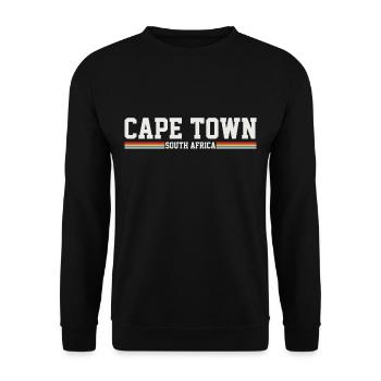 Kapstadt Südafrika - Unisex Pullover - Schwarz - Vorne - Alina (178cm) & Michal (187cm)