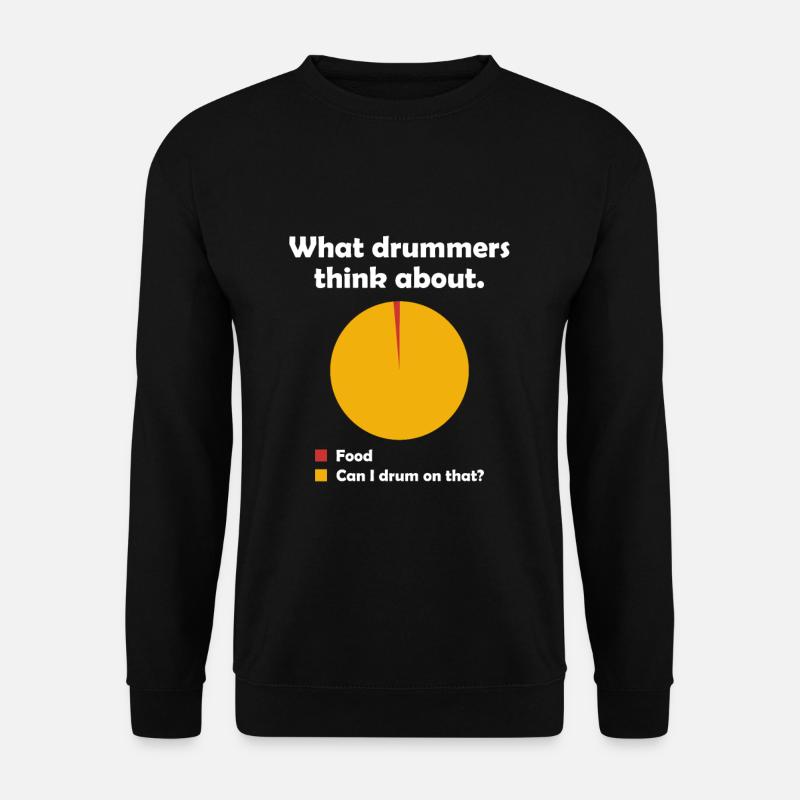 Schlagzeuger Schlagzeug Drummer Lustig Spruch Meme - Unisex Pullover - Schwarz