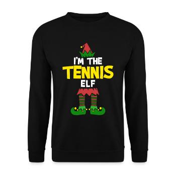Christmas Tennis-Eleven - Unisex Sweatshirt - black - Front - Alina (178cm) & Michal (187cm)