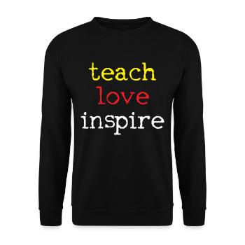 professeur - Sweat-shirt Unisexe - noir - Devant - Alina (178cm) & Michal (187cm)