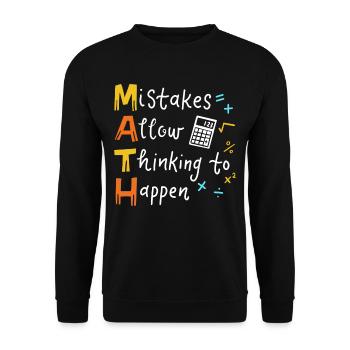 Mathelehrer - Unisex Pullover - Schwarz - Vorne - Alina (178cm) & Michal (187cm)