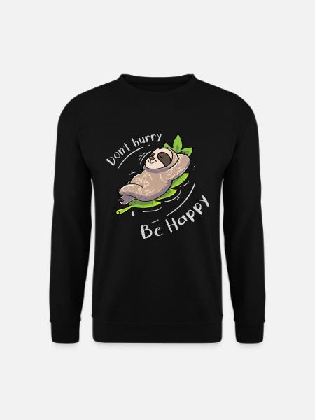 Sloth Funny Saying - Unisex Sweatshirt - black