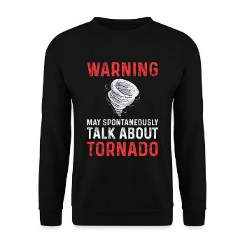 Tornado Storm Chaser - Sweat-shirt Unisexe - noir - Devant - Alina (178cm) & Michal (187cm)