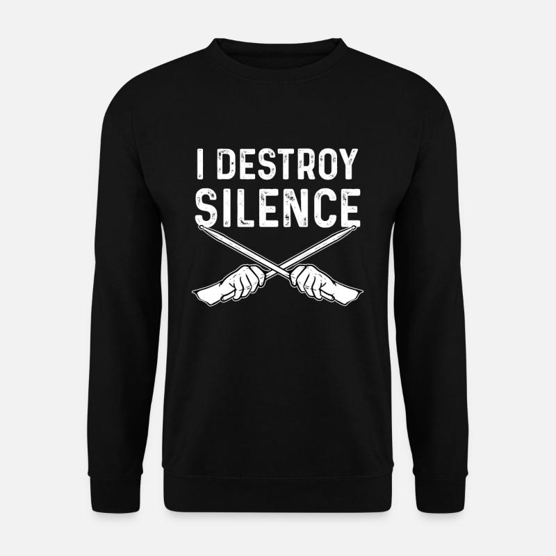 Drummer drumstick - Unisex Sweatshirt - black
