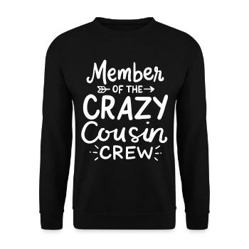 cousin - Unisex Sweatshirt - black - Front - Alina (178cm) & Michal (187cm)