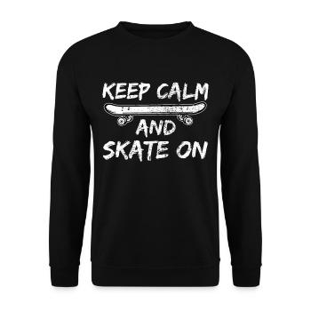 Skateboarding Skateboarding - Unisex Sweatshirt - black - Front - Alina (178cm) & Michal (187cm)