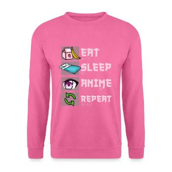 Anime - Sweat-shirt Unisexe - rose - Devant