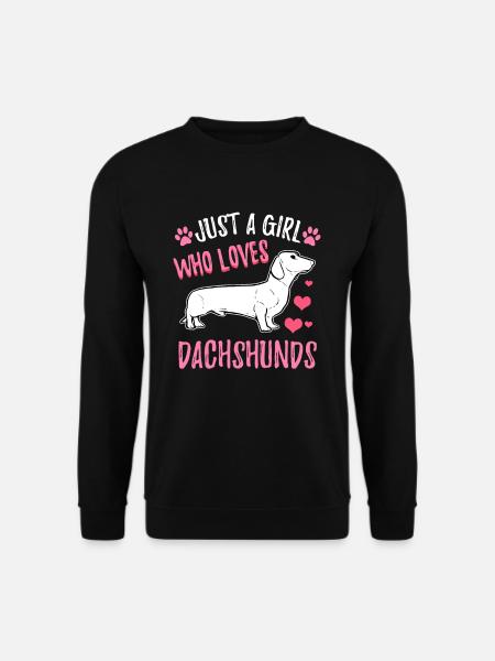 dachshund - Unisex Sweatshirt - black
