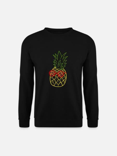 Ananas - Unisex Pullover - Schwarz