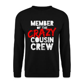 cousin - Unisex Sweatshirt - black - Front - Alina (178cm) & Michal (187cm)