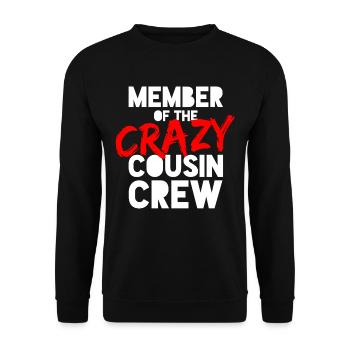 cousin - Unisex Sweatshirt - black - Front - Alina (178cm) & Michal (187cm)