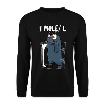 Chemistry joke - Unisex Sweatshirt - black - Front - Alina (178cm) & Michal (187cm)