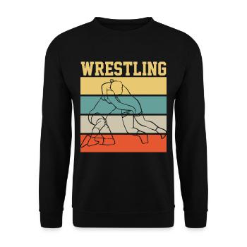 Ringen - Unisex Pullover - Schwarz - Vorne - Alina (178cm) & Michal (187cm)