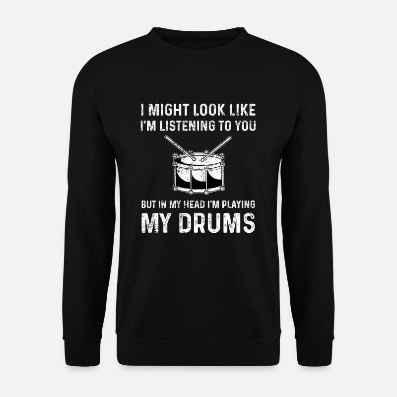 Schlagzeuger - Unisex Pullover - Schwarz