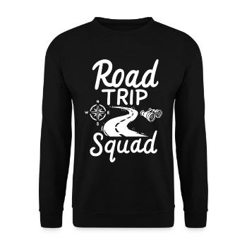 Road trip - Unisex Sweatshirt - black - Front - Alina (178cm) & Michal (187cm)